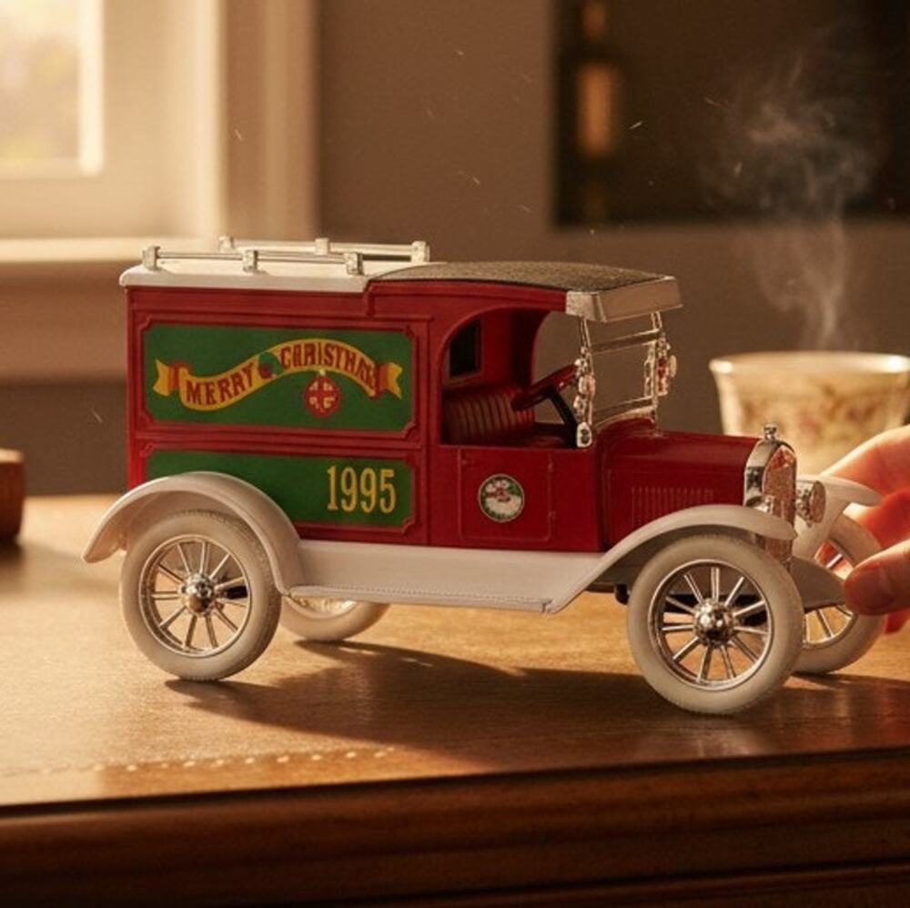 ERTL 1913 Ford Model T Christmas Van Santa Diecast Bank 1:25 Scale w/ Case